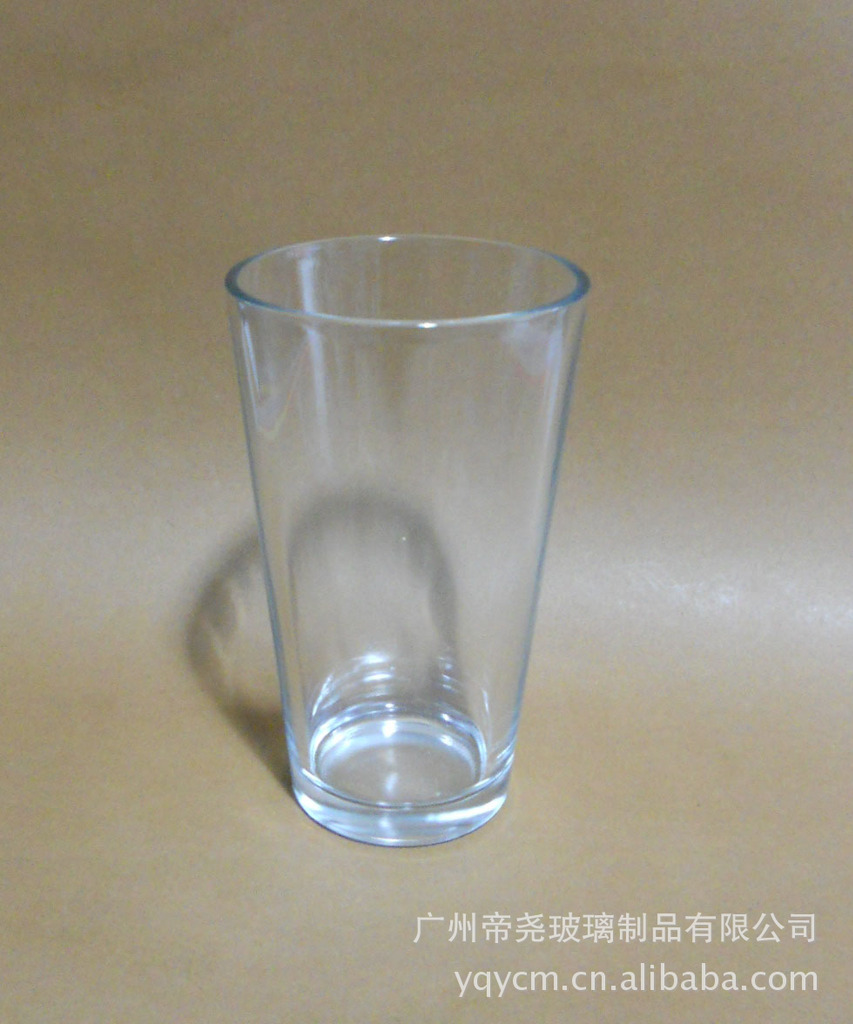 【供应大口玻璃杯、16 ozV型玻璃杯、玻璃酒杯、出口畅销款】价格,厂家,图片,杯子,广州帝尧玻璃制品-